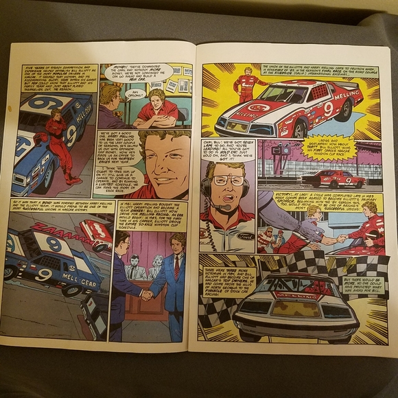 VTG comic book the Legends of NASCAR starring Bill Elliott 1991 - Picture 8 of 10